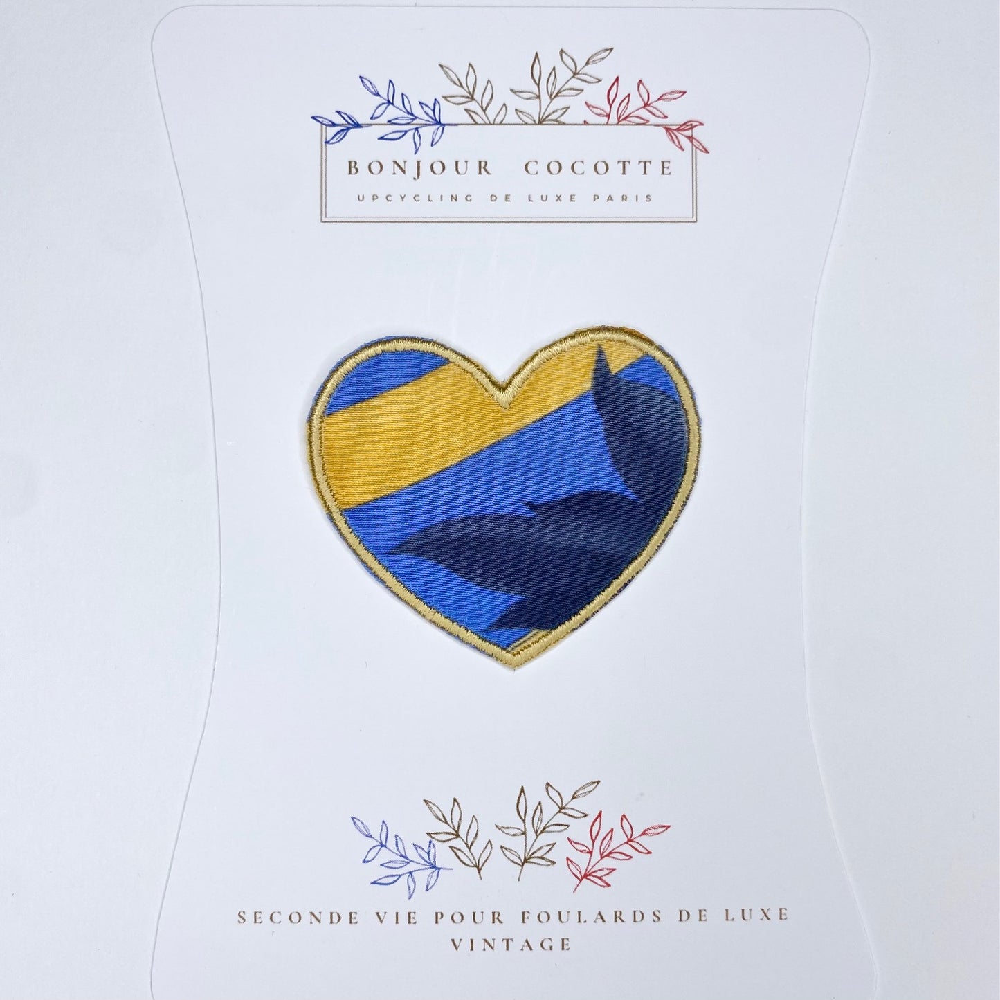 patch  thermocollant  coeur revalorisé foulard Léonard