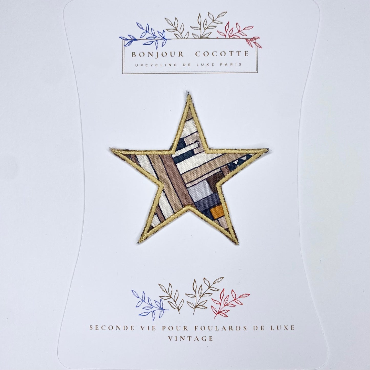 patch  thermocollant  étoile revalorisé foulard Pucci