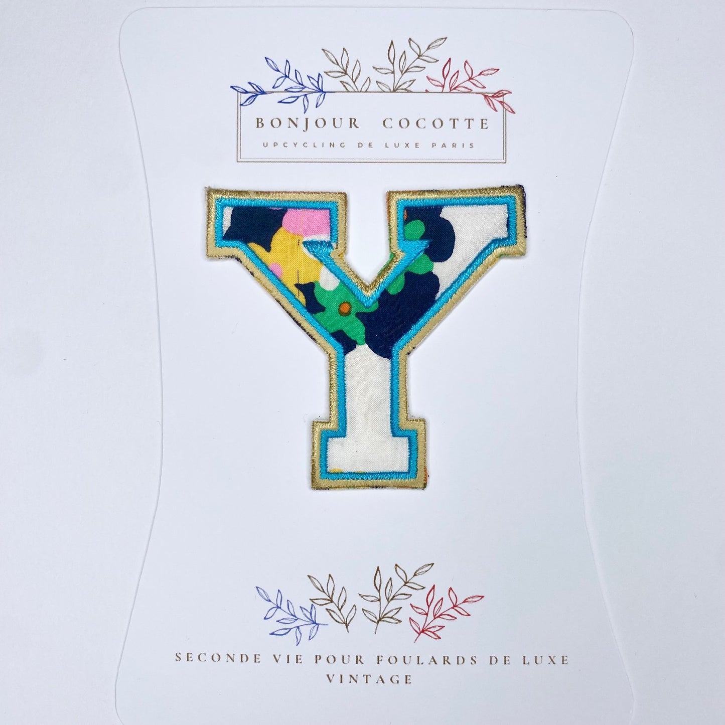 patch  thermocollant petite lettre Y foulard revalorisé Dior